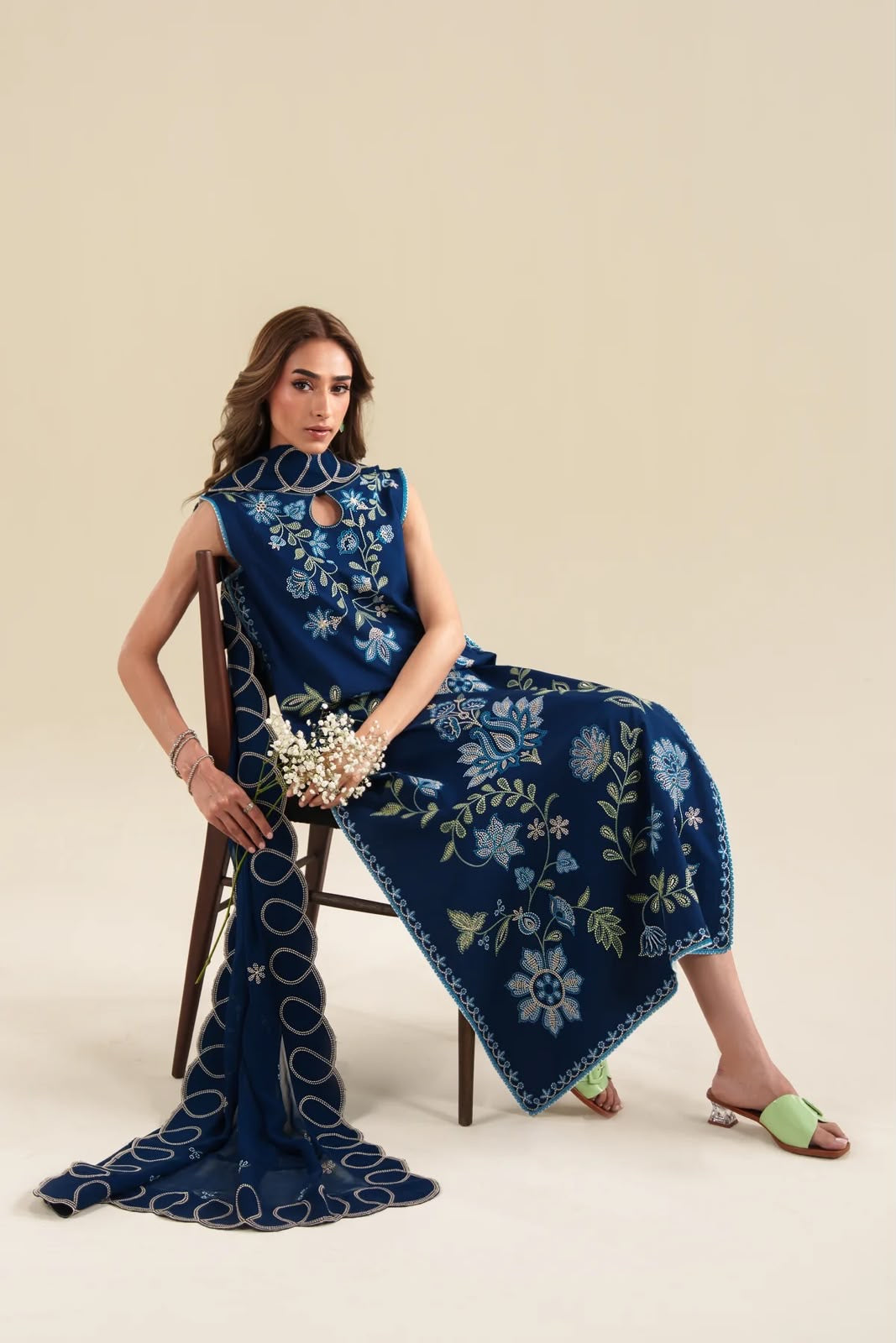 ZAIB LUXURY LAWN EMBROIDERED - 3 PC UNSTITCHED