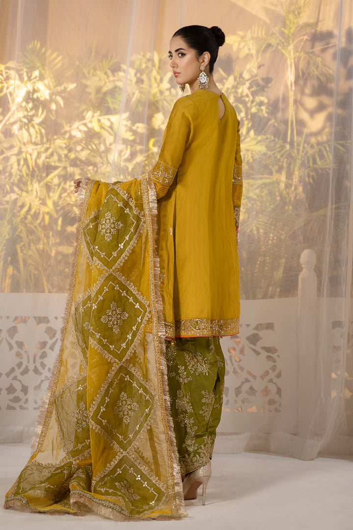 MARIA B LUXURY EMBROIDERED ORGANZA - 3 PC UNSTITCHED