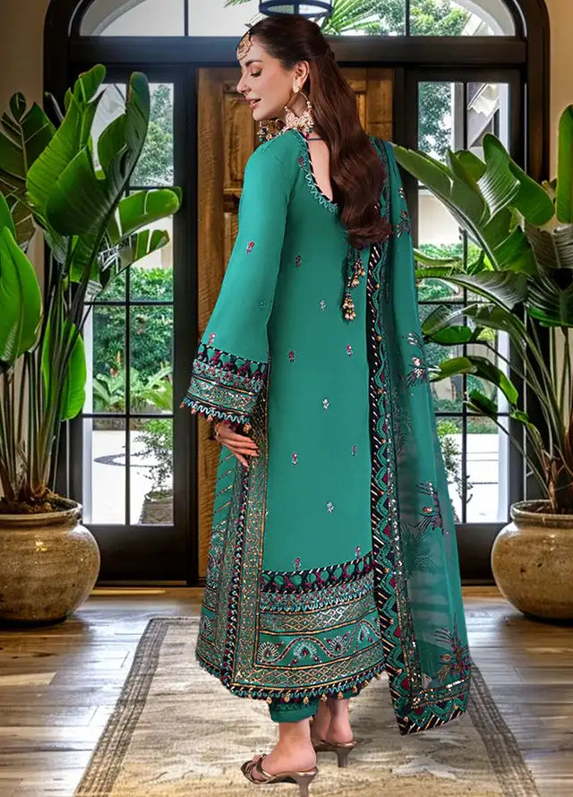 ASIM JOFA EMBROIDERED CHIFFON - 3 PC UNSTITCHED
