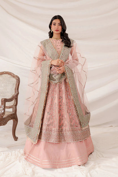 FARASHA LUXURY EMBROIDERED NET FROK - 3 PC UNSTITCHED
