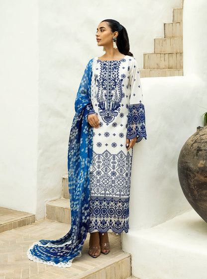 ZAINAB CHOTTANI EMBROIDERED CHIKANKARI LAWN - 3 PC UNSTITCHED