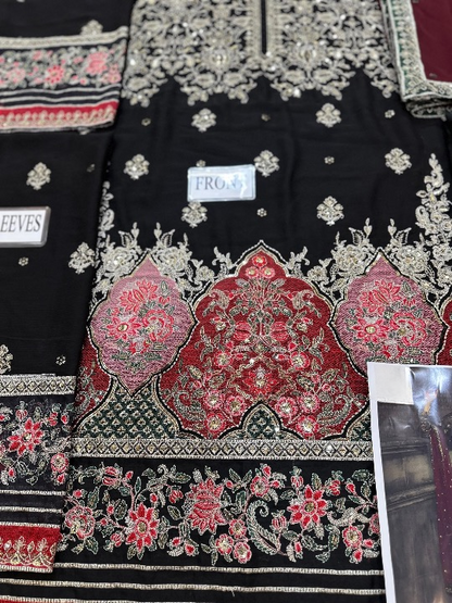 CHARIZMA LUXURY EMBROIDERED CHIFFON - 3 PC UNSTITCHED