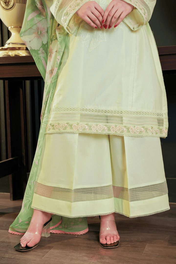 HOORAINS PRET EMBROIDERED COTTON - 3 PC STITCHED