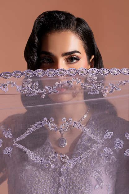LAVISH PREMIUM EMBROIDERED CHIFFON - 3 PC UNSTITCHED