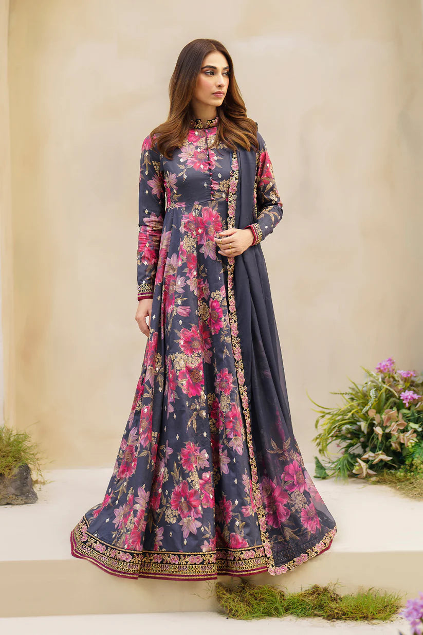 IZNIK DIGITAL PRINTED EMBROIDERED LAWN - 3 PC UNSTITCHED
