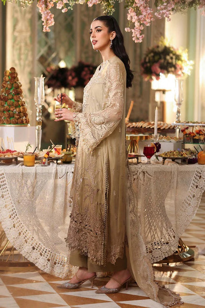 MARIA B PREMIUM EMBROIDERED CHIFFON - 3 PC UNSTITCHED