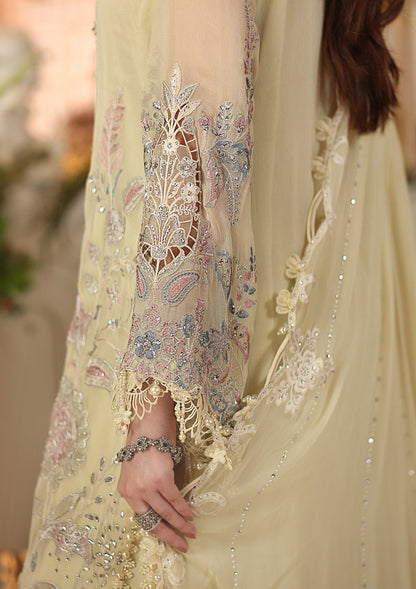 MARIA B LUXURY EMBROIDERED CHIFFON DRESS - 3 PC UNSTITCHED