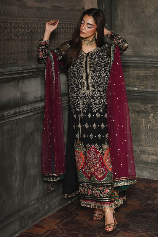 CHARIZMA LUXURY EMBROIDERED CHIFFON - 3 PC UNSTITCHED