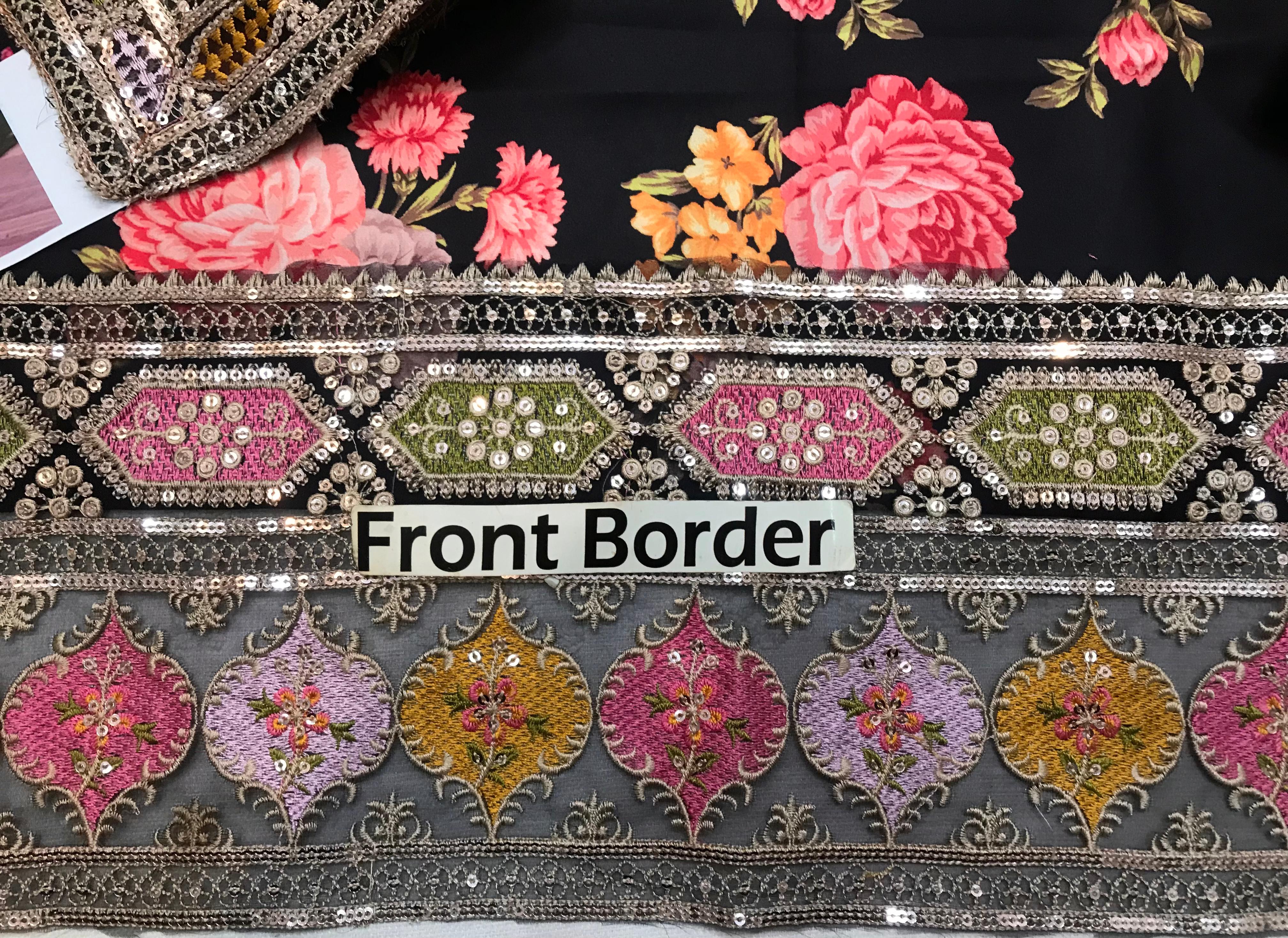ANEELA’S EMBROIDERED SILK - 3 PC UNSTITCHED