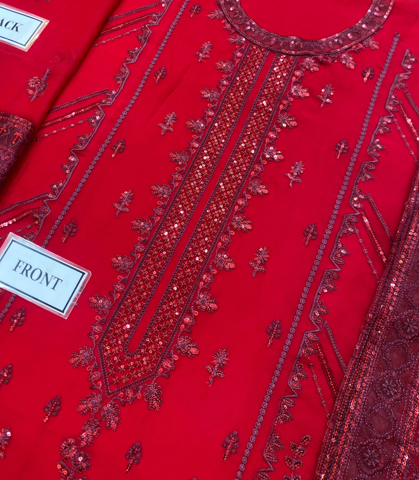 GULAAL EMBROIDERED CHIFFON - 3 PC UNSTITCHED