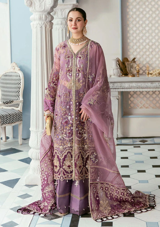 ELAF LUXURY EMBROIDERED HANDWORK ORGANZA - 3 PC UNSTITCHED