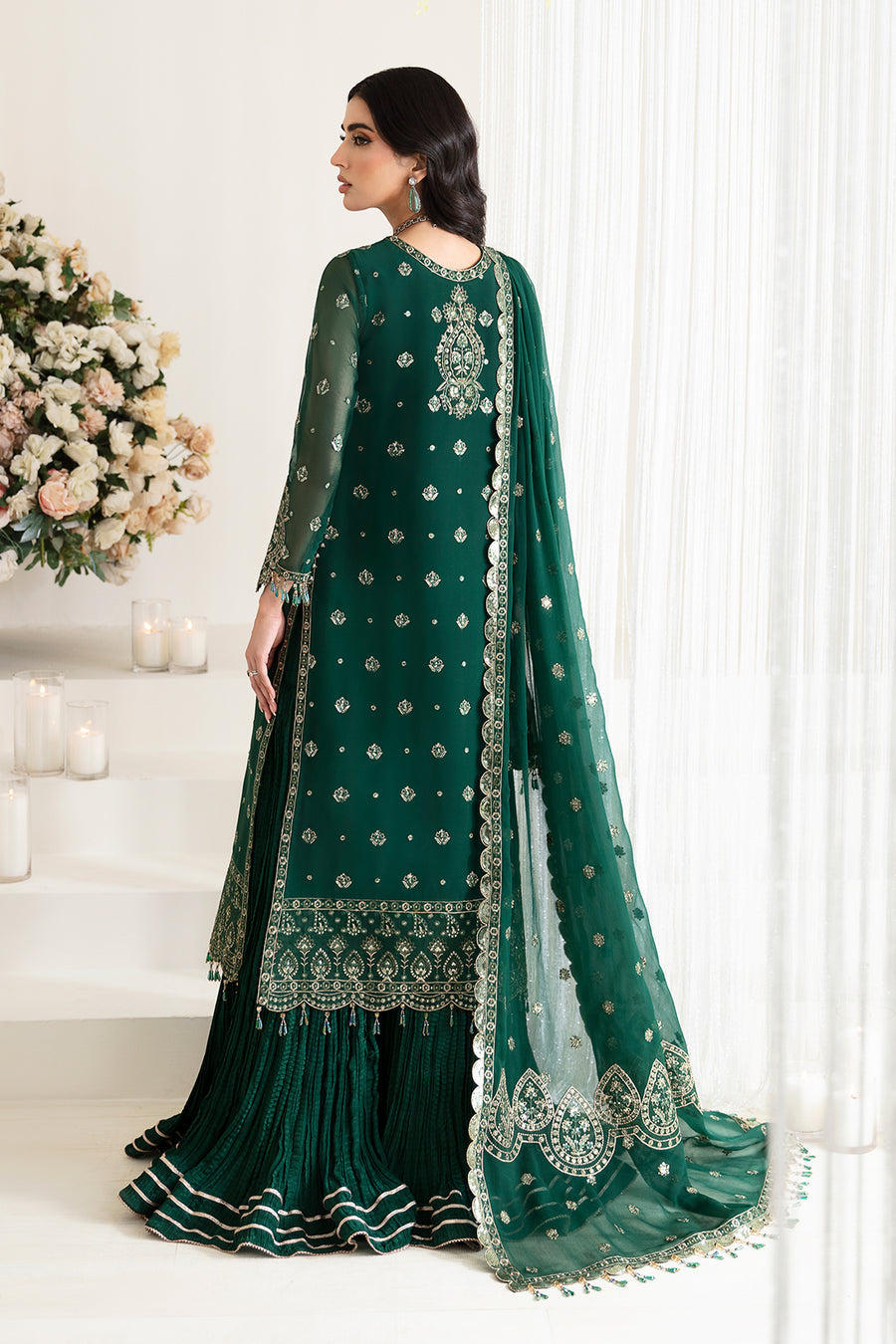 ALIZEH LUXURY WEDDING EMBROIDERED CHIFFON - 3 PC UNSTITCHED