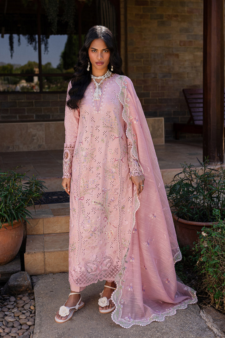 QALAMKAR EMBROIDERED CHIKANKARI LAWN - 3 PC UNSTITCHED