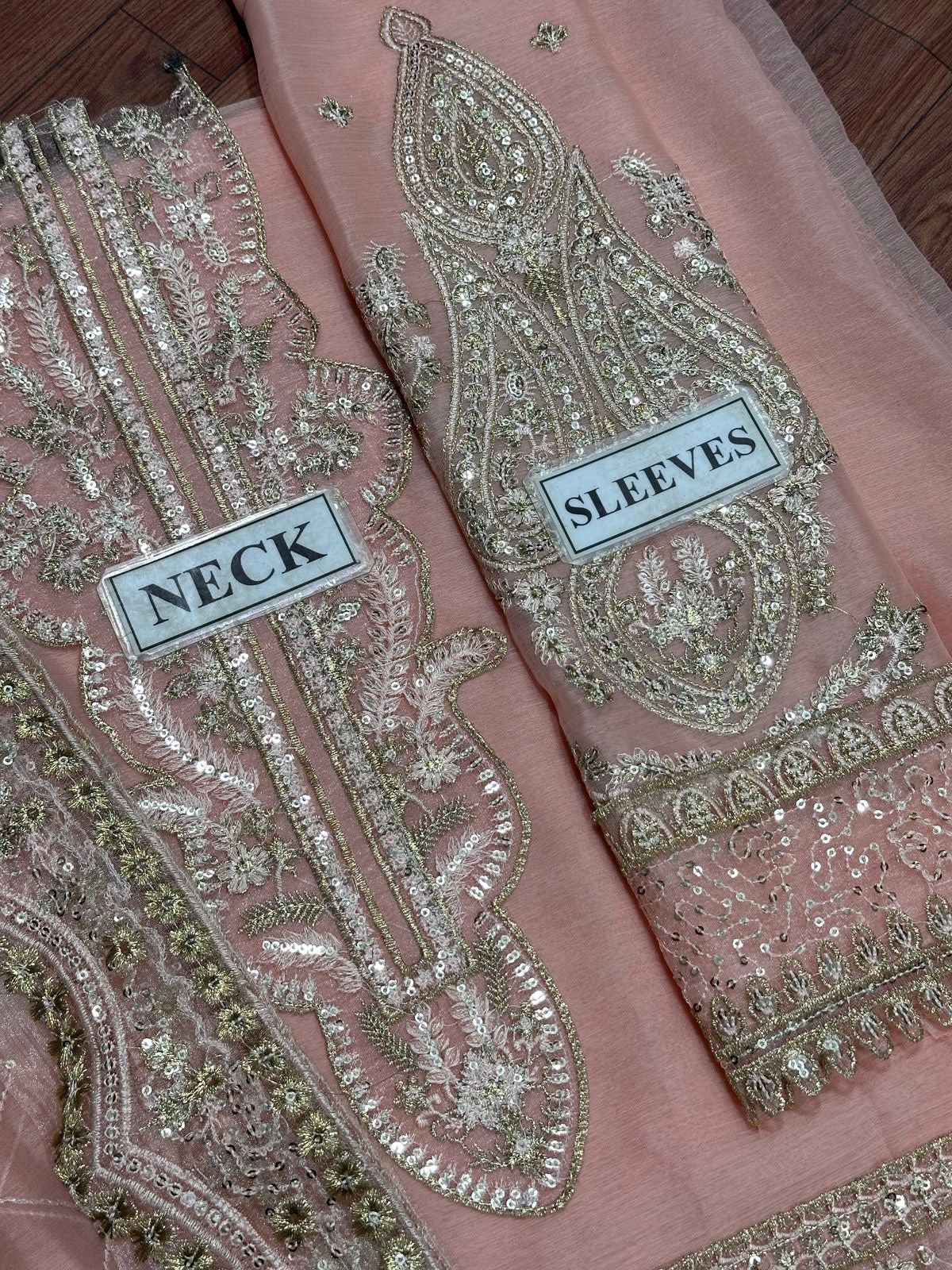 NEESAY EMBROIDERED CHIFFON - 3 PC UNSTITCHED