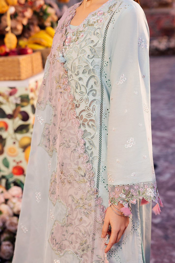 SARDINIA CHIKANKARI & LASER EMBROIDERED LAWN - 3 PC UNSTITCHED