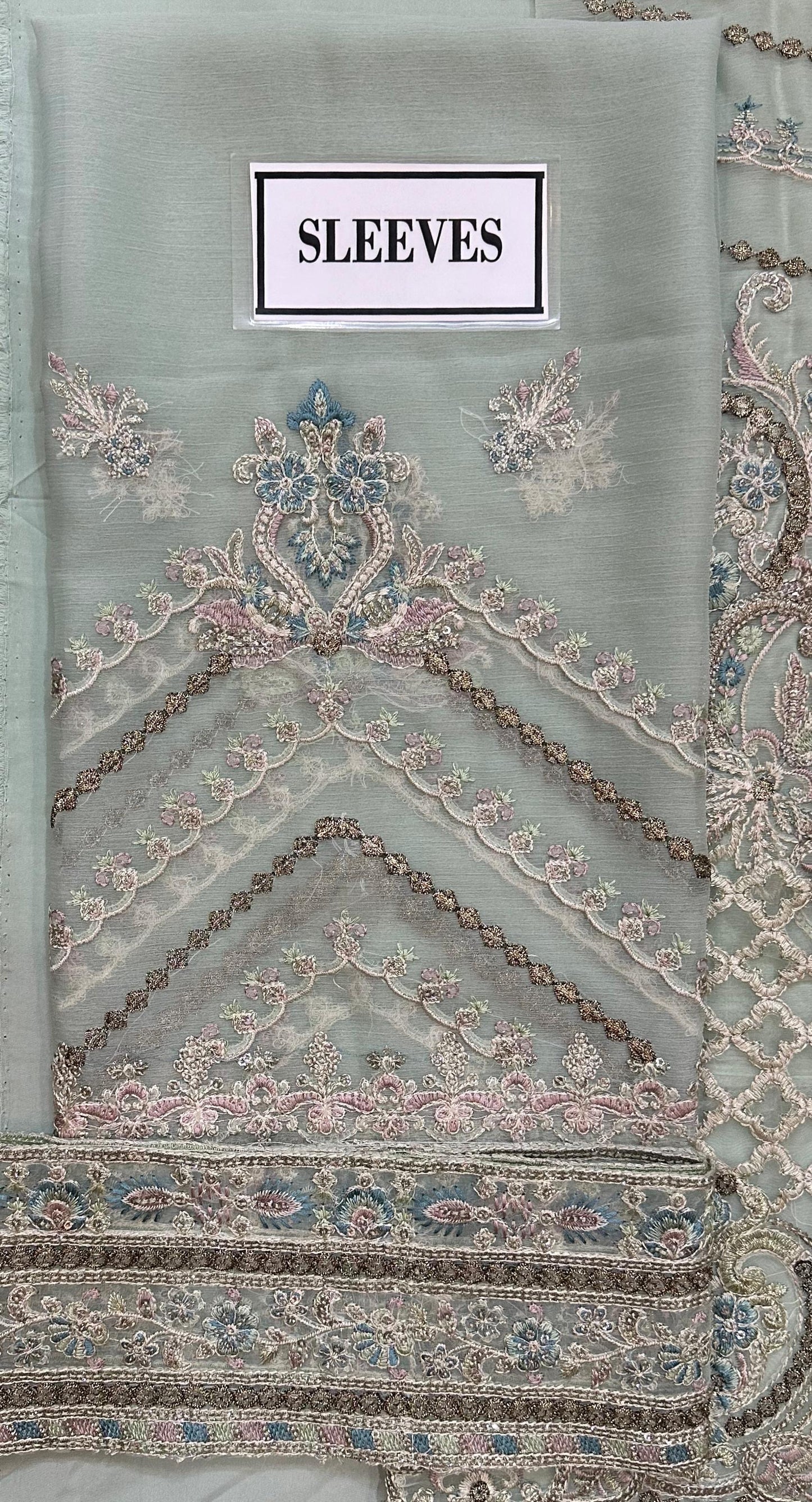 IMROZIA LUXURY EMBROIDERED SEMI PURE CHIFFON - 3 PC UNSTITCHED