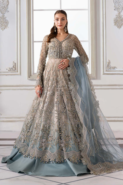 MARIA B EMBROIDERED NET FROK - 3 PC UNSTITCHED