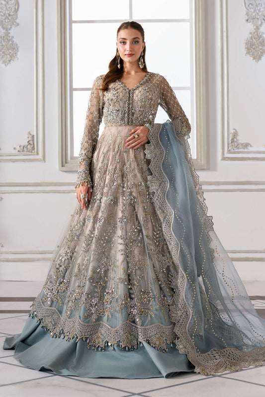 MARIA B EMBROIDERED NET FROK - 3 PC UNSTITCHED