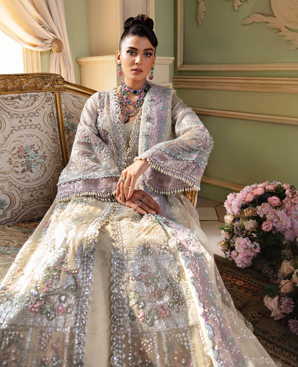 REPUBLIC LUXURY HANDMADE EMBROIDERED ORGANZA - 3 PC UNSTITCHED