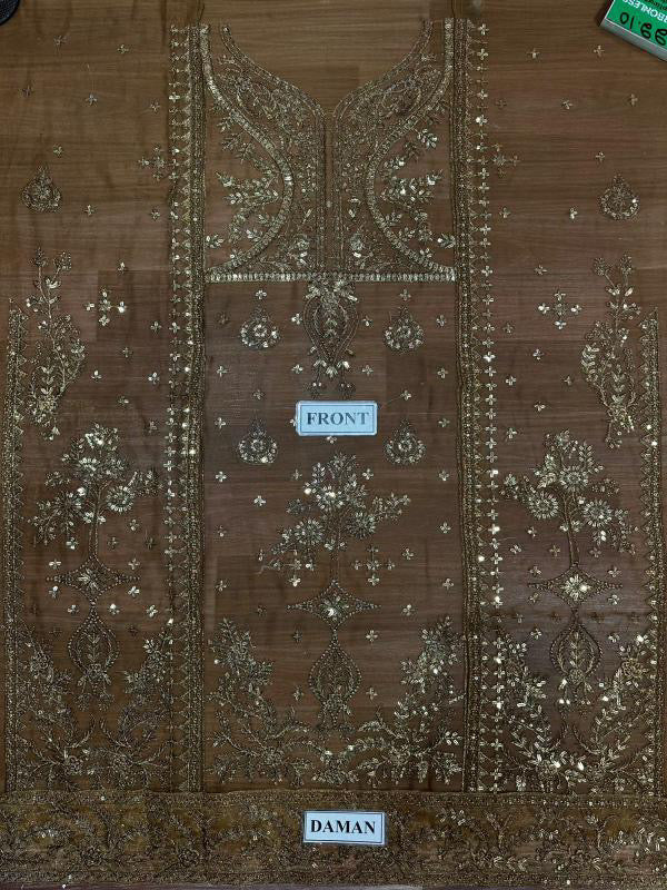 ASIM JOFA LUXURY EMBROIDERED CHIFFON - 3 PC UNSTITCHED