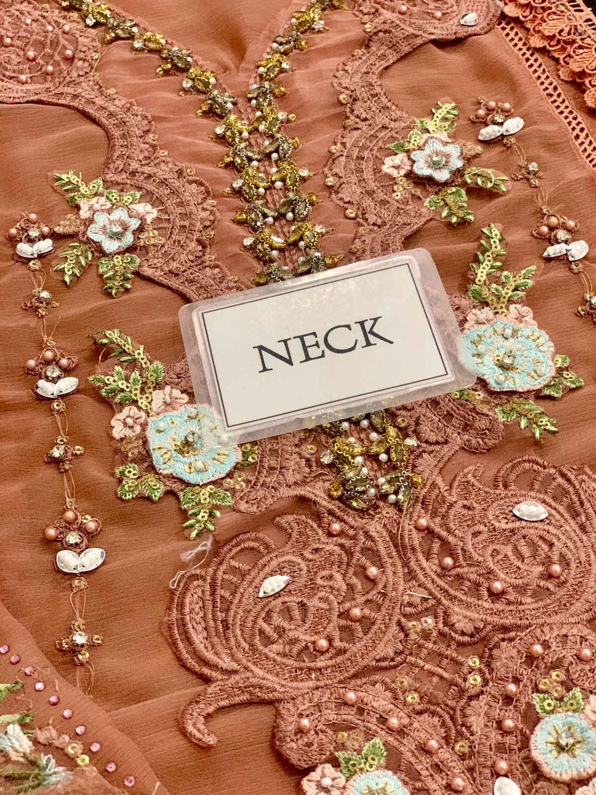 MARIA B LUXURY EMBROIDERED CHIFFON - 3 PC UNSTITCHED