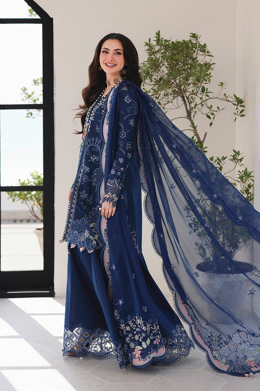 QALAMKAR SAHIL LUXURY EMBROIDERED LAWN - 3 PC UNSTITCHED