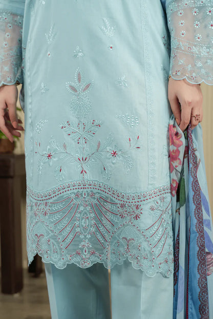 HOORAINS PRET EMBROIDERED COTTON - 3 PC STITCHED