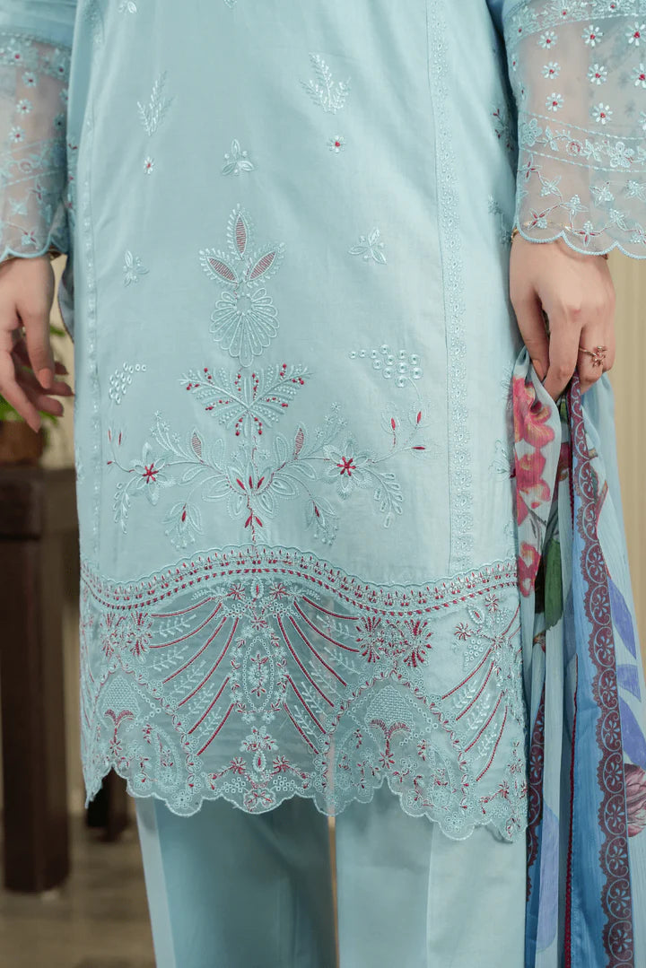 HOORAINS PRET EMBROIDERED COTTON - 3 PC STITCHED