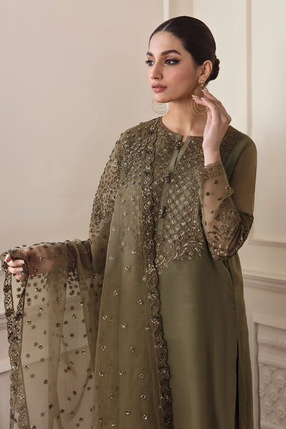 BAROQUE EMBROIDERED CHIFFON - 3 PC UNSTITCHED