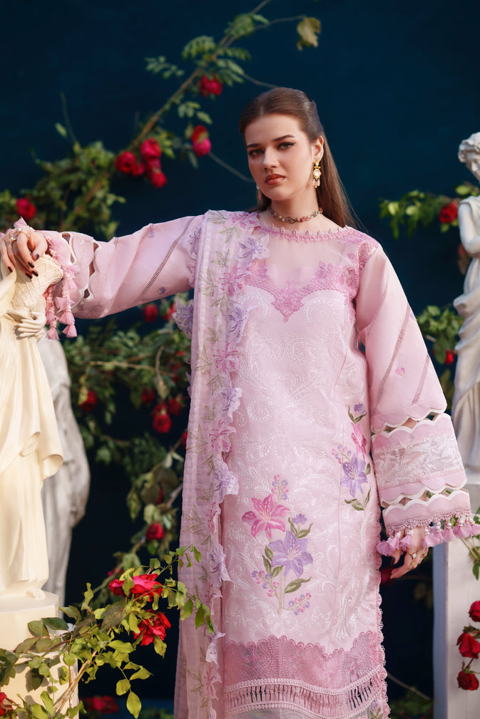 PARISHAY EMBROIDERED LAWN - 3 PC UNSTITCHED
