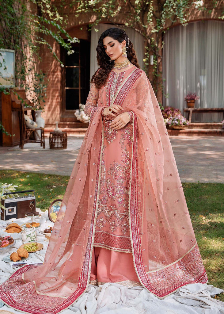AKBAR ASLAM LUXURY WEDDING EMBROIDERED ORGANZA - 3 PC UNSTITCHED