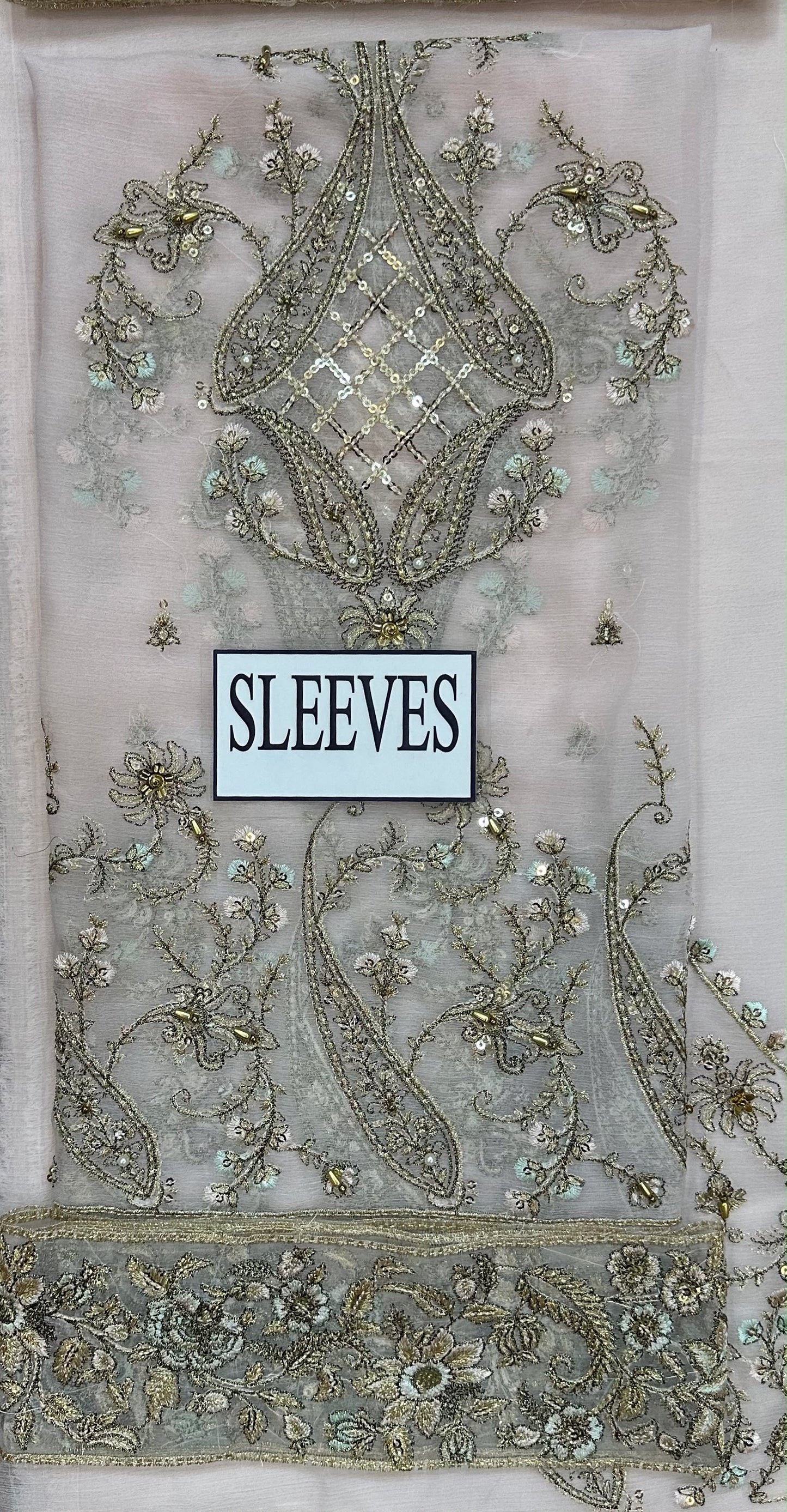 MAHA WAJAHAT LUXURY EMBROIDERED SEMI PURE CHIFFON - 3 PC UNSTITCHED