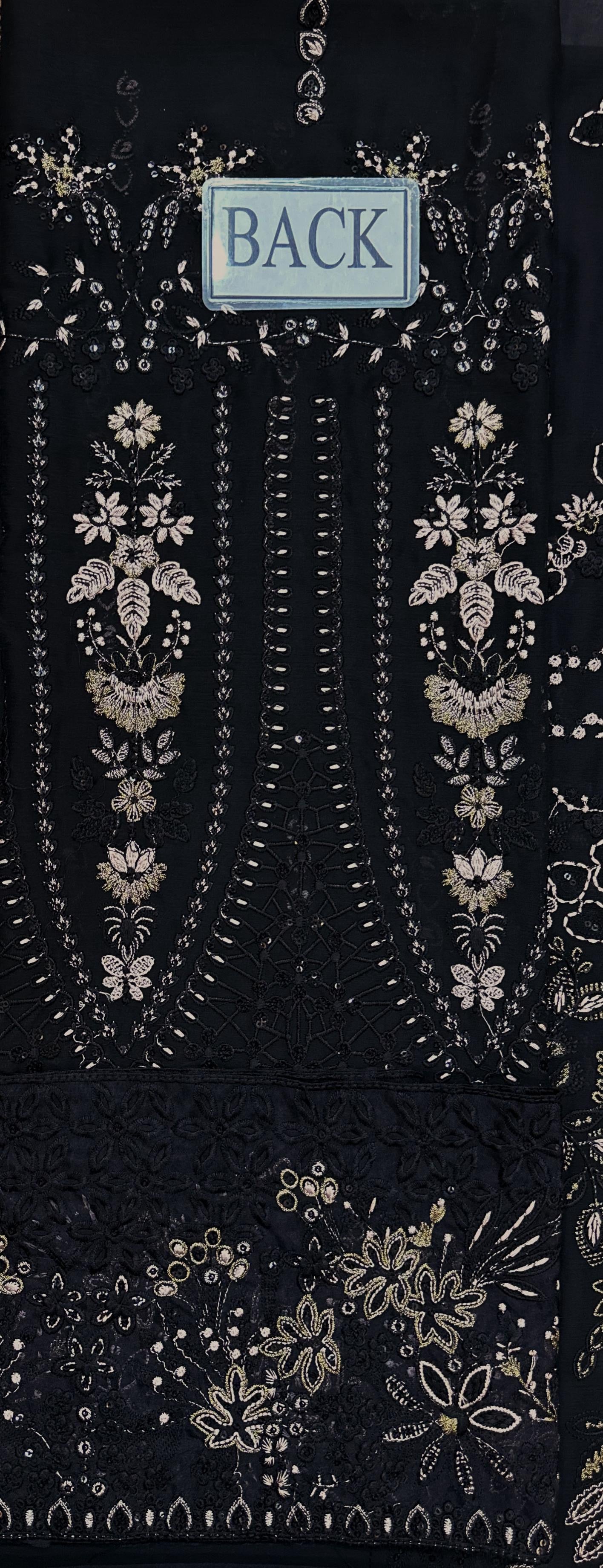 LAVISH PREMIUM EMBROIDERED CHIFFON - 3 PC UNSTITCHED