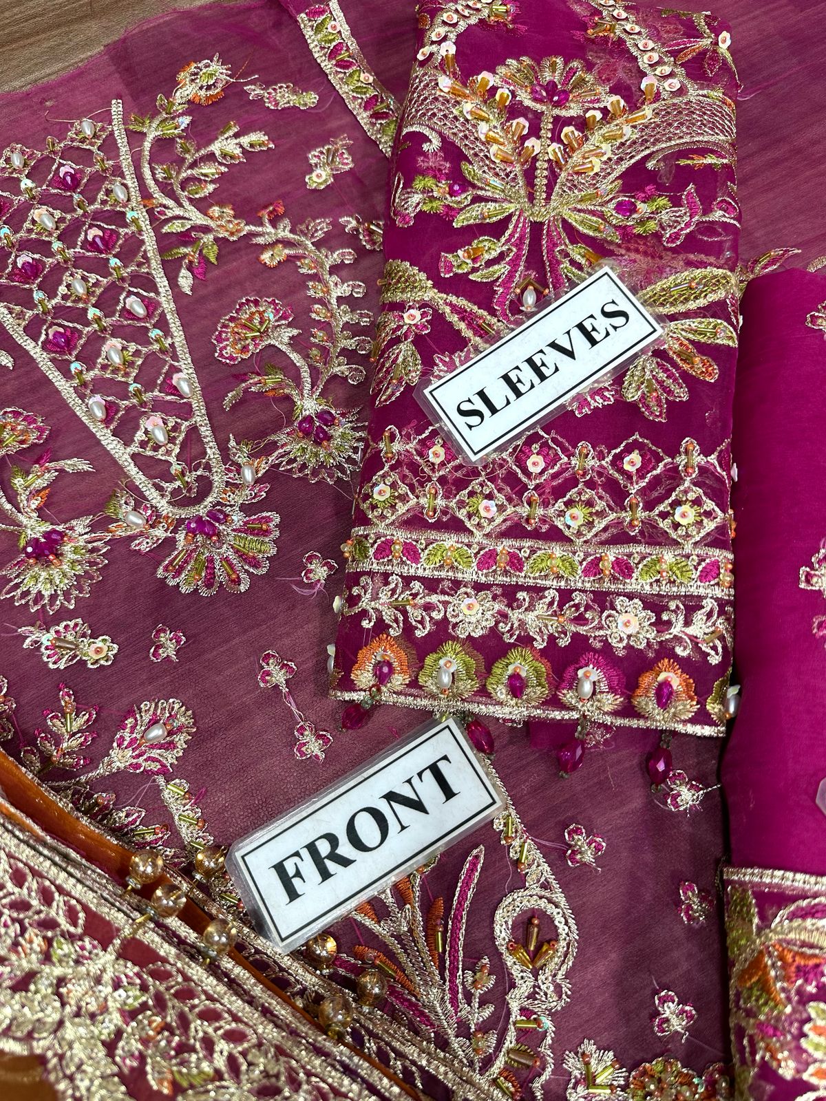 KANWAL MALIK LUXURY EMBROIDERED ORGANZA - 3 PC UNSTITCHED