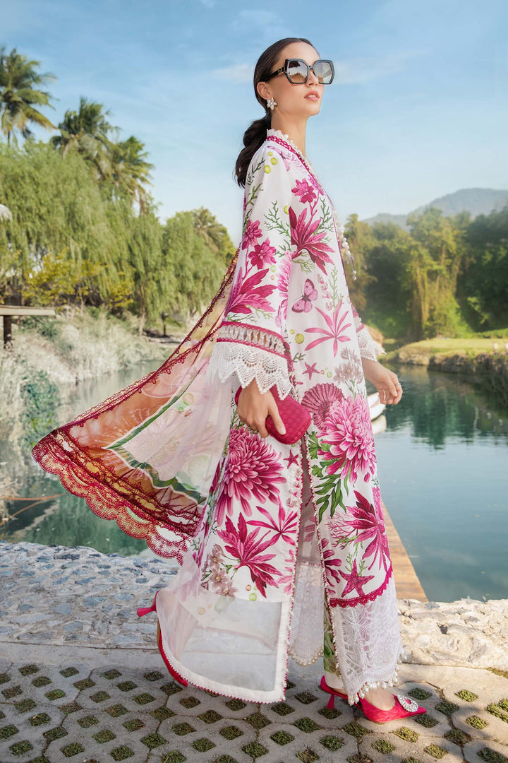 MARIA B FORMALS PRINTED EMBROIDERED LAWN - 3 PC UNSTITCHED