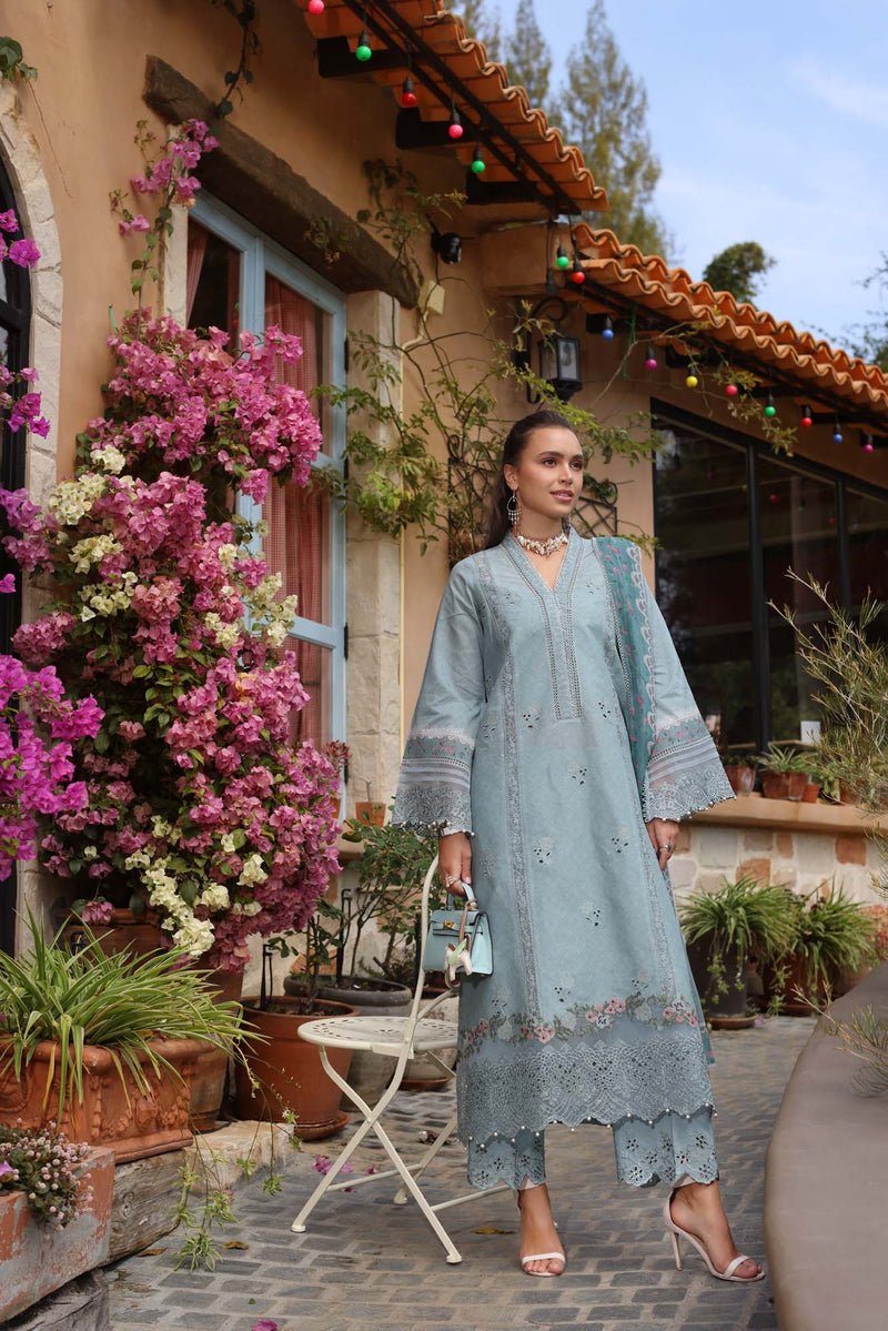 NOOR BY SADIA ASAD EMBROIDERED LAWN - 3 PC UNSTITCHED