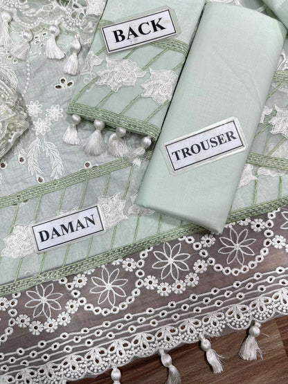 IMROZIA LUXURY EMBROIDERED CHIKANKARI LAWN - 3 PC UNSTITCHED
