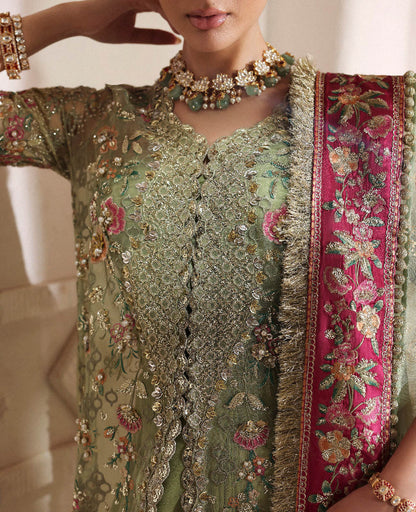 REPUBLIC WOMENSWEAR LUXURY EMBROIDERY ORGANZA - 3 PC UNSTITCHED
