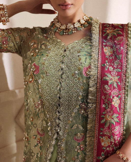 REPUBLIC WOMENSWEAR LUXURY EMBROIDERY ORGANZA - 3 PC UNSTITCHED