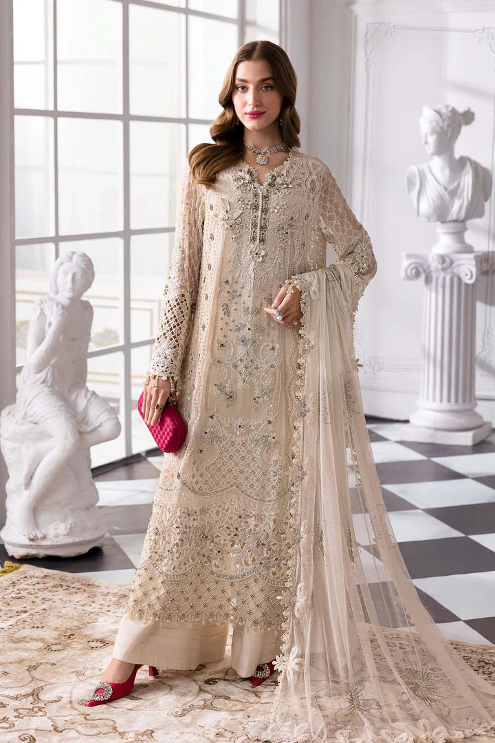 MARIA B LUXURY WEDDING EMBROIDERED CHIFFON - 3 PC UNSTITCHED