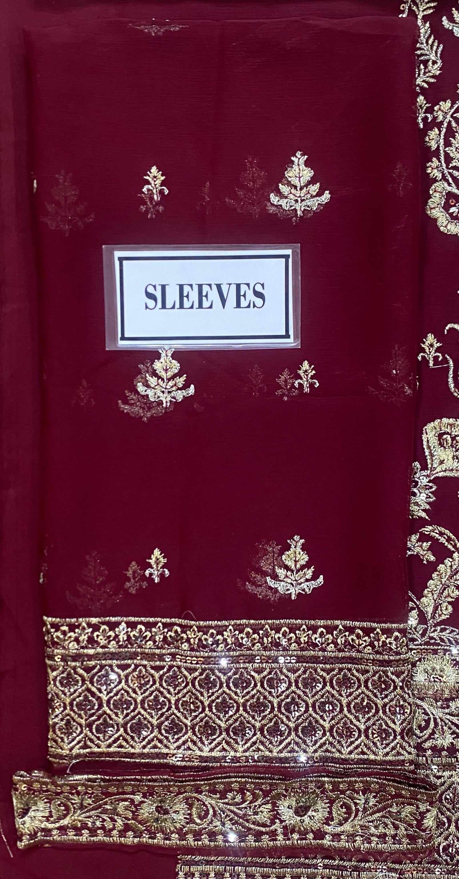 ASIM JOFA EMBROIDERED CHIFFON - 3 PC UNSTITCHED