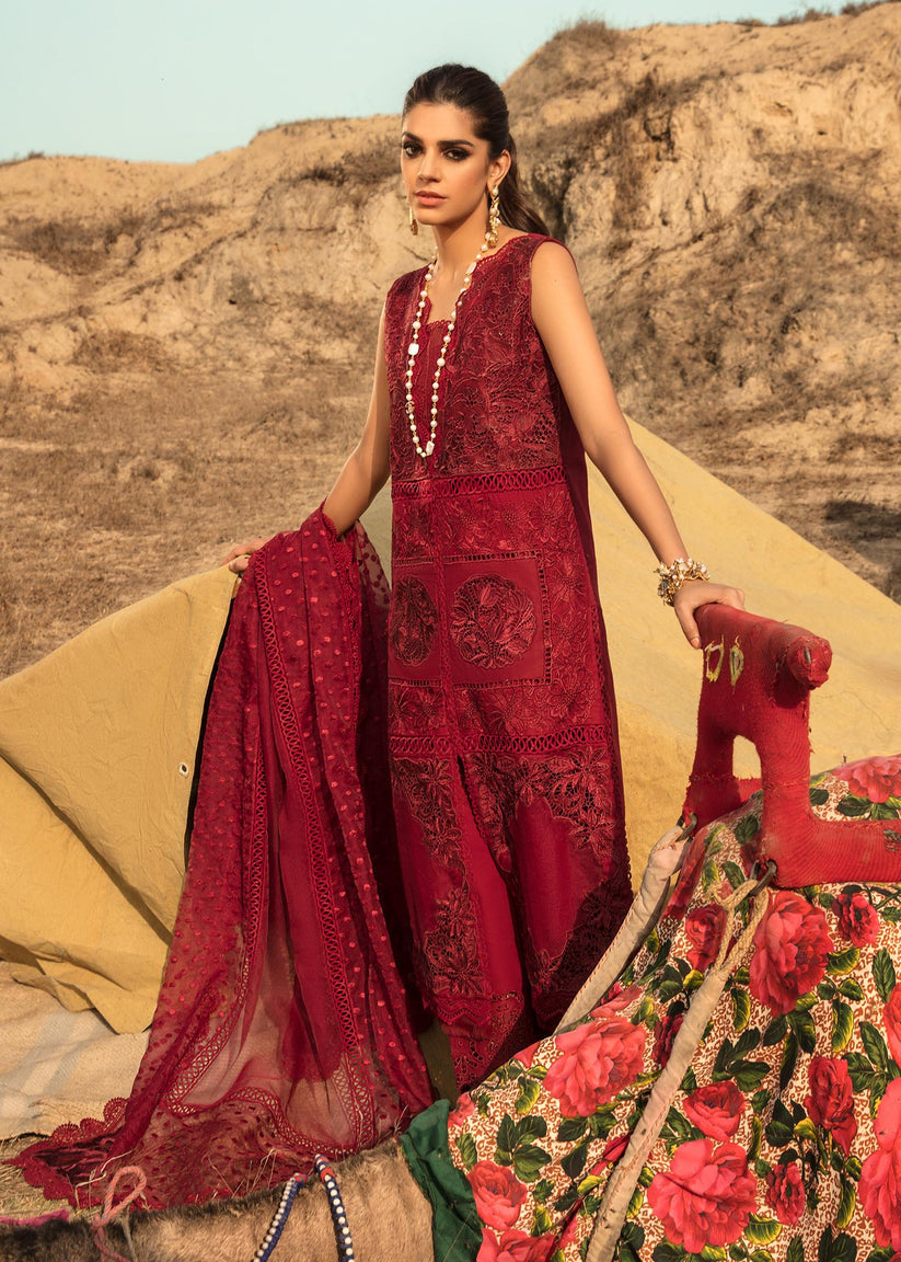 CRIMSON BY SAIRA SHAKIRA LUXURY EMBROIDERED LAWN - 3 PC UNSTITCHED