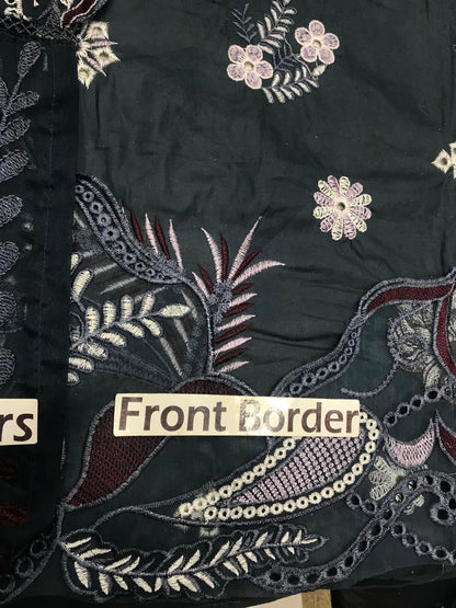 MARJJAN LUXURY EMBROIDERED LAWN - 3 PC UNSTITCHED