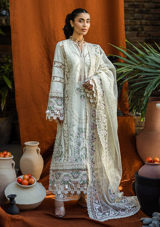AKBAR ASLAM LUXURY CHIKANKARI LAWN EMBROIDERED - 3 PC UNSTITCHED