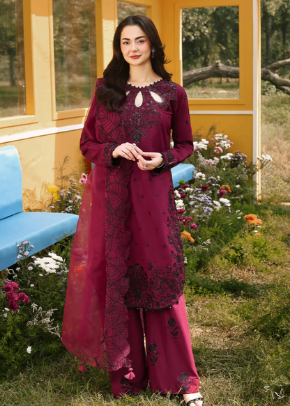 RANG RASIYA EMBROIDERED LAWN - 3 PC UNSTITCHED