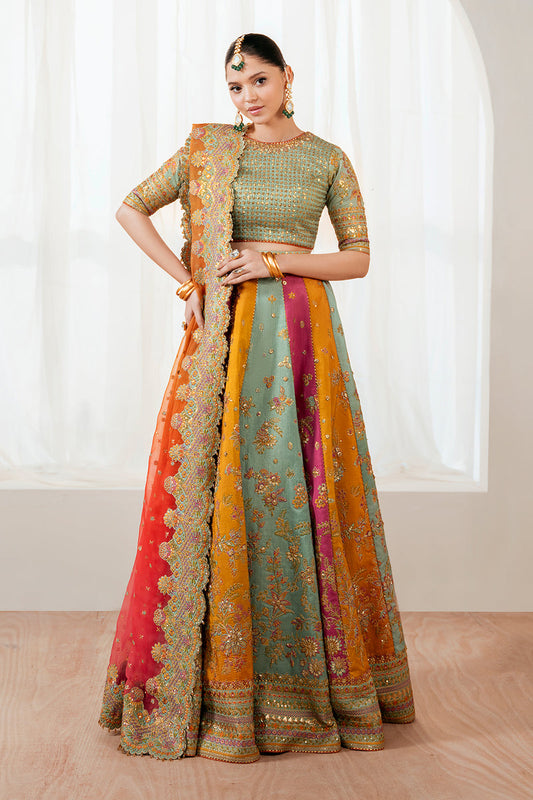 BAROQUE LUXURY EMBROIDERED SILK MAXI - 3 PC UNSTITCHED