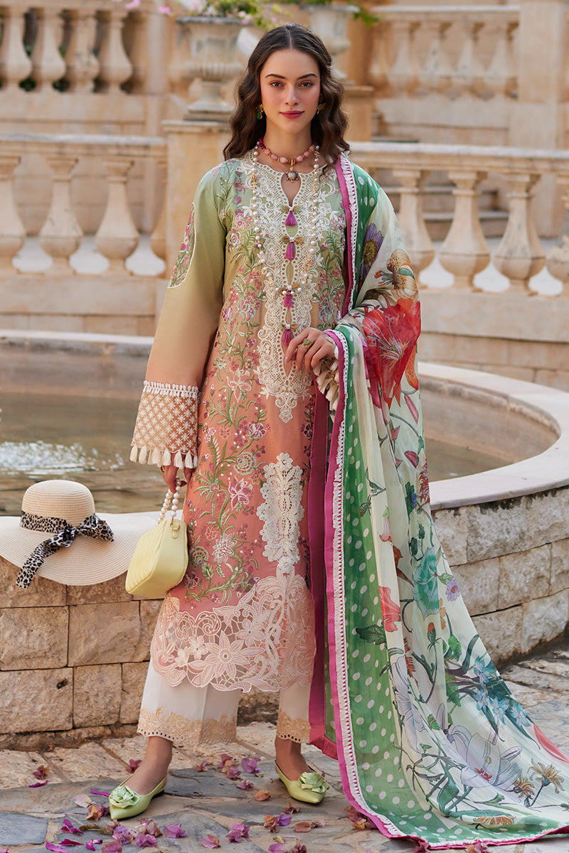 MUSHQ EMBROIDERED CHIKANKARI LAWN - 3 PC UNSTITCHED