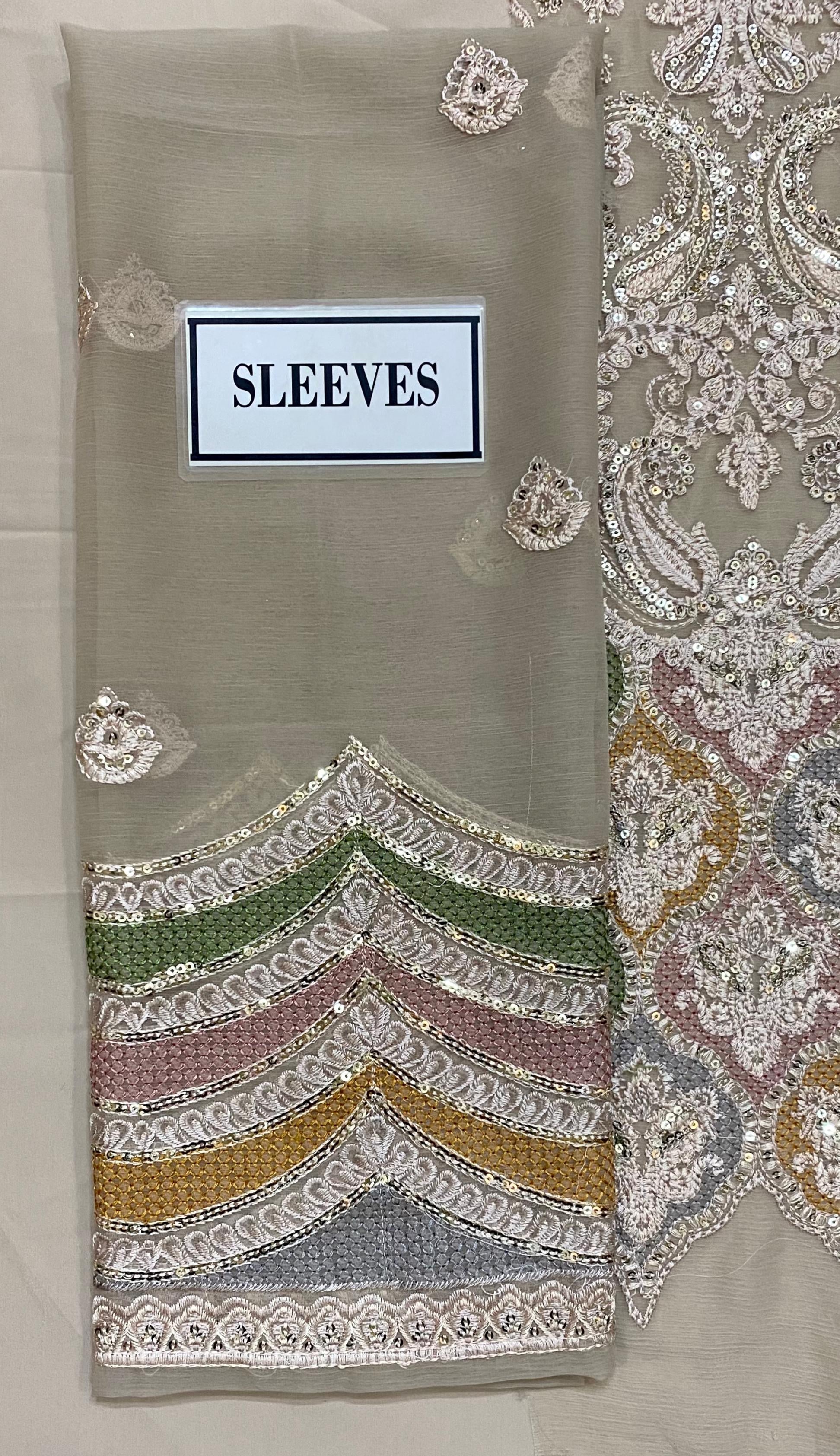 JAZMIN EMBROIDERED CHIFFON - 3 PC UNSTITCHED