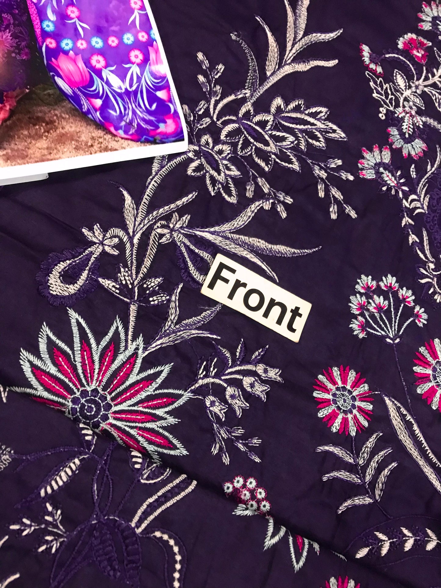 MUSHQ LUXURY EMBROIDERED LAWN - 3 PC UNSTITCHED