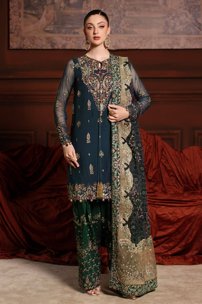 NUREH EMBROIDERED CHIFFON - 3 PC UNSTITCHED